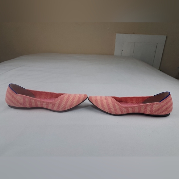 Rothy’s The Point Macaron Stripe Pink Women’s Size 8.5 - Picture 10 of 11